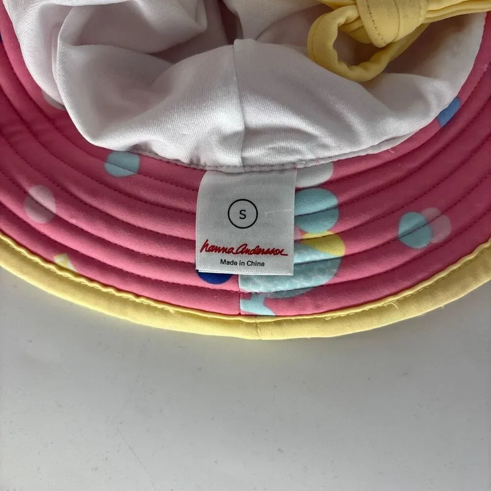 Hanna andersson geometric ice cream cones pink baby sun hat